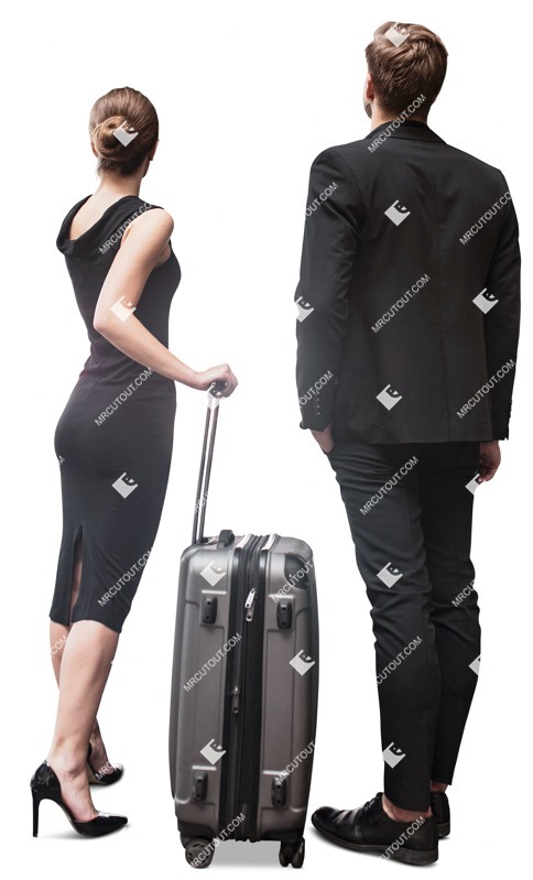 Business group with a baggage standing people png (11520)