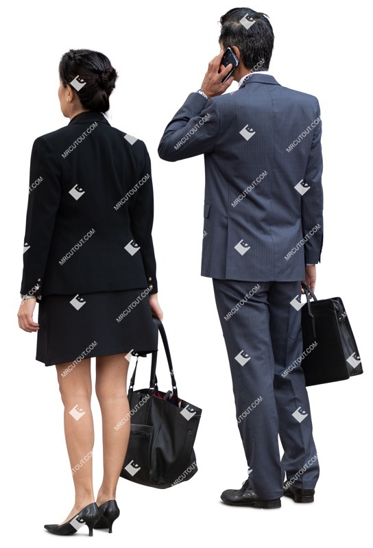 Business group with a smartphone standing people png (19082)