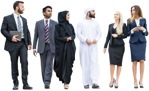 Business group with a smartphone walking people png (4003) - miniature