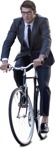 Cut out people - Businessman Cycling 0003 | MrCutout.com - miniature