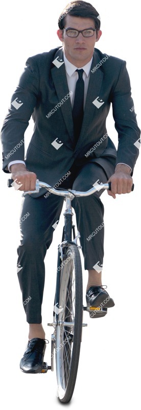 Businessman cycling people png (6920)
