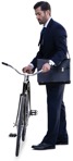Businessman cycling people png (14620) - miniature