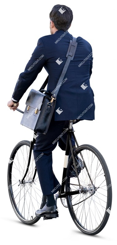 Businessman cycling people png (14628)