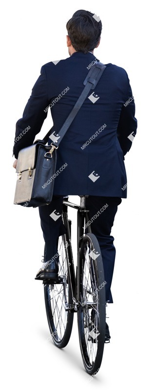 Businessman cycling people png (14630)