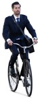 Businessman cycling people png (14625) - miniature