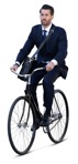 Businessman cycling people png (14626) - miniature