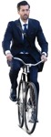 Businessman cycling people png (14627) | MrCutout.com - miniature