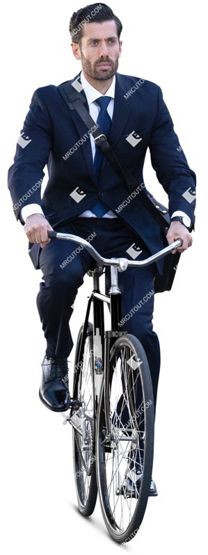 Businessman cycling people png (14788)