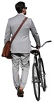 Businessman cycling  (13256) - miniature