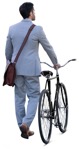Businessman cycling  (13987) - miniature