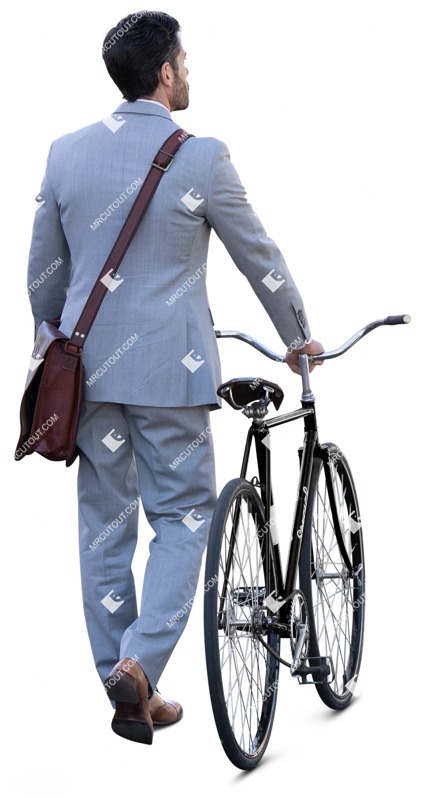 Businessman cycling human png (13987)