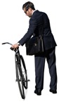 Businessman cycling png people (14647) - miniature