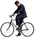 Businessman cycling png people (14654) - miniature