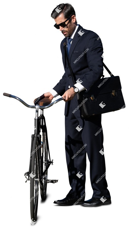 Businessman cycling people png (15093)