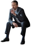 Businessman drinking people png (3232) - miniature