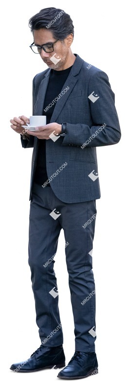 Businessman drinking coffee png people (15481)