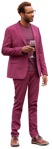 Businessman drinking wine person png (9370) - miniature