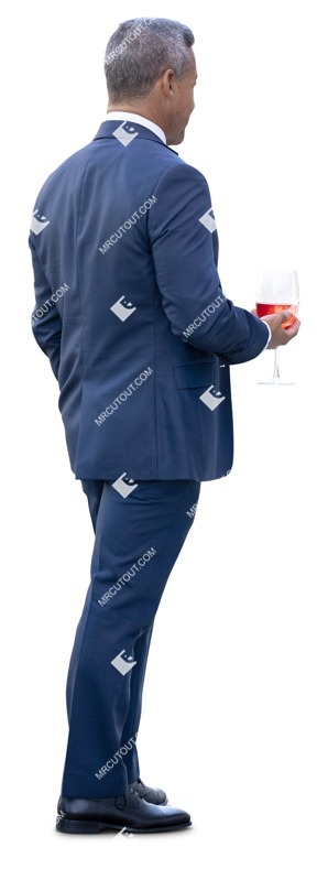 Businessman drinking wine person png (14622)