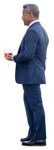 Businessman drinking wine person png (14464) - miniature