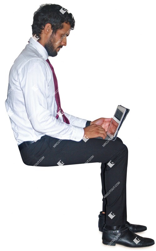 Businessman sitting people png (2362)
