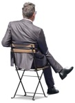 Businessman sitting people png (12225) | MrCutout.com - miniature