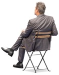 Businessman sitting people png (12229) | MrCutout.com - miniature