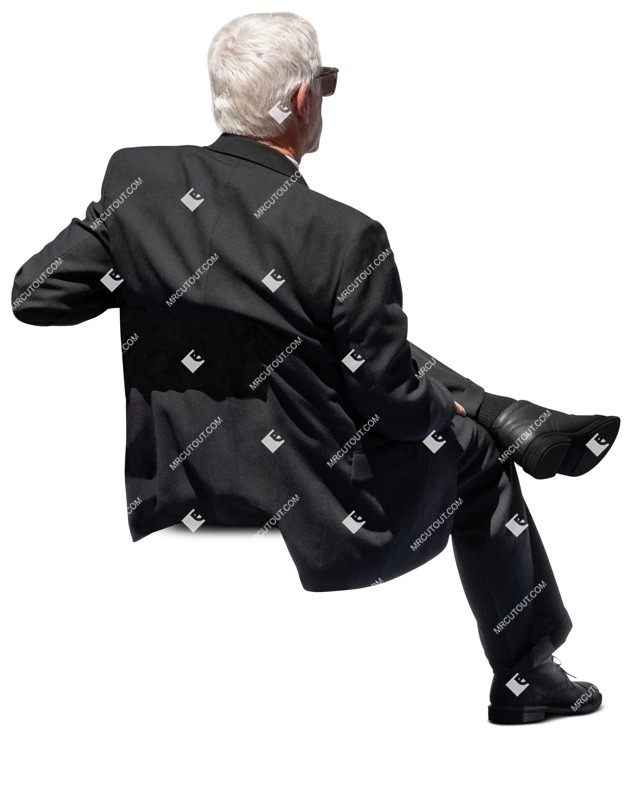 Businessman sitting people png (14170)