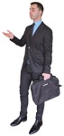 Businessman standing people png (2324) - miniature