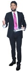 Businessman standing  (2030) - miniature