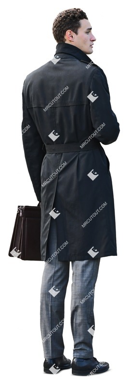 Businessman standing cut out people (7573)