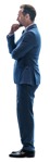 Businessman standing cut out people (8375) - miniature