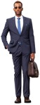 Businessman standing people png (10425) - miniature