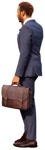 Cut out people - Businessman Standing 0087 | MrCutout.com - miniature
