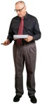 Businessman standing people png (10600) | MrCutout.com - miniature