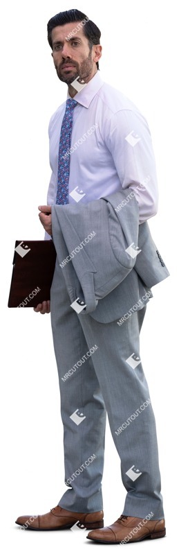 Businessman standing people cutouts (13356)