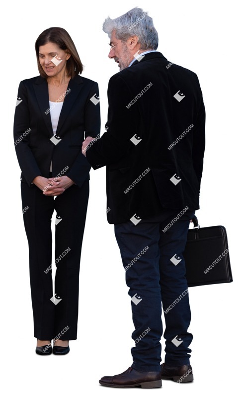 Businessman standing cut out people (16266)