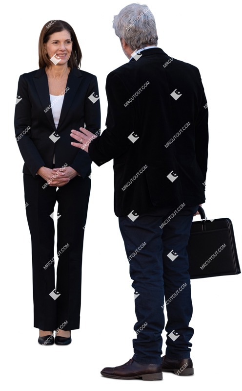 Businessman standing cut out people (16267)