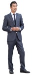 Businessman standing people png (16729) - miniature
