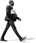 Businessman walking  (4326) - miniature