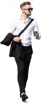 Businessman walking people png (7230) - miniature