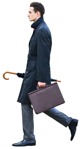 Businessman walking  (7334) - miniature