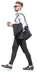 Businessman walking people png (7300) - miniature