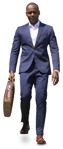 Businessman walking  (9536) - miniature