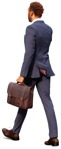 Businessman walking  (9516) - miniature