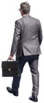 Businessman walking entourage people (12257) | MrCutout.com - miniature