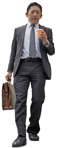 Businessman walking  (6225) - miniature
