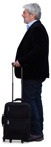 Businessman with a baggage standing people cutouts (18102) - miniature