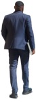 Businessman with a computer walking person png (14367) - miniature