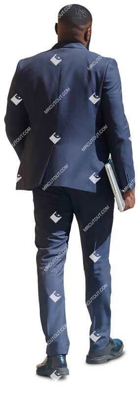 Businessman with a computer walking person png (14852)
