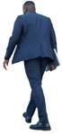 Businessman with a computer walking person png (14368) | MrCutout.com - miniature